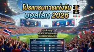 โปรแกรมการแข่งขันฟุตบอลโลก 2026 ภาษาไทย